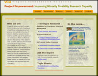 Project Empowerment website screenshot