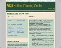 Work Incentive Planning & Assistance National Training Center (WIPA-NTC) website screenshot