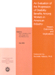An Evaluation of the Progression of Disability Benefits Among Workers in American Industry:
Impact, Outcomes, and Implications