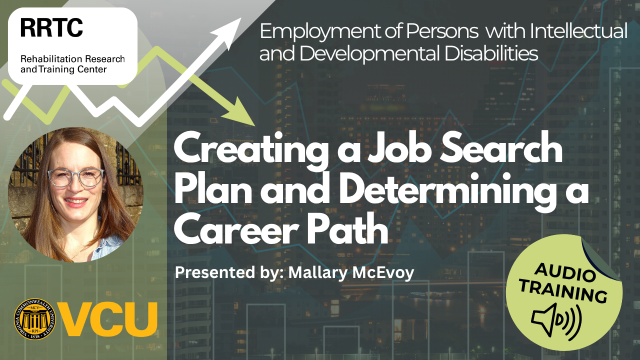 Thumbnail image of a presentation slide for the
                              microlearning titled Creating a Job Search Plan and Determining a Career Path