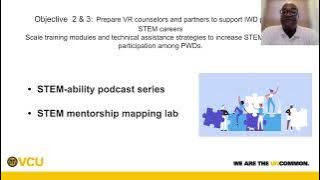 Thumbnail image of a presentation slide for the
                              microlearning titled Preparing VR Participants for STEM Careers Through AI Innovation
